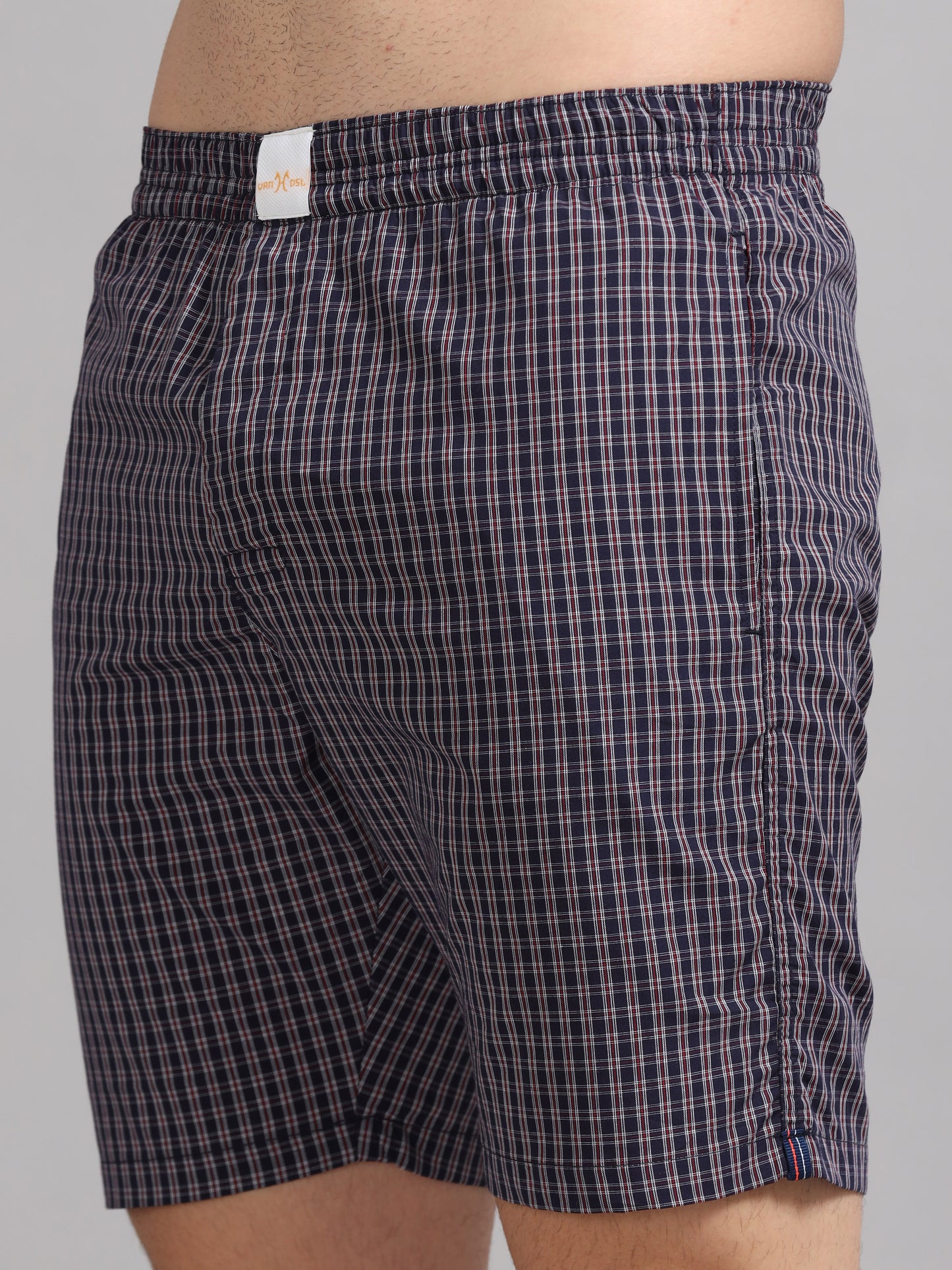 Black Micro Checks Boxer