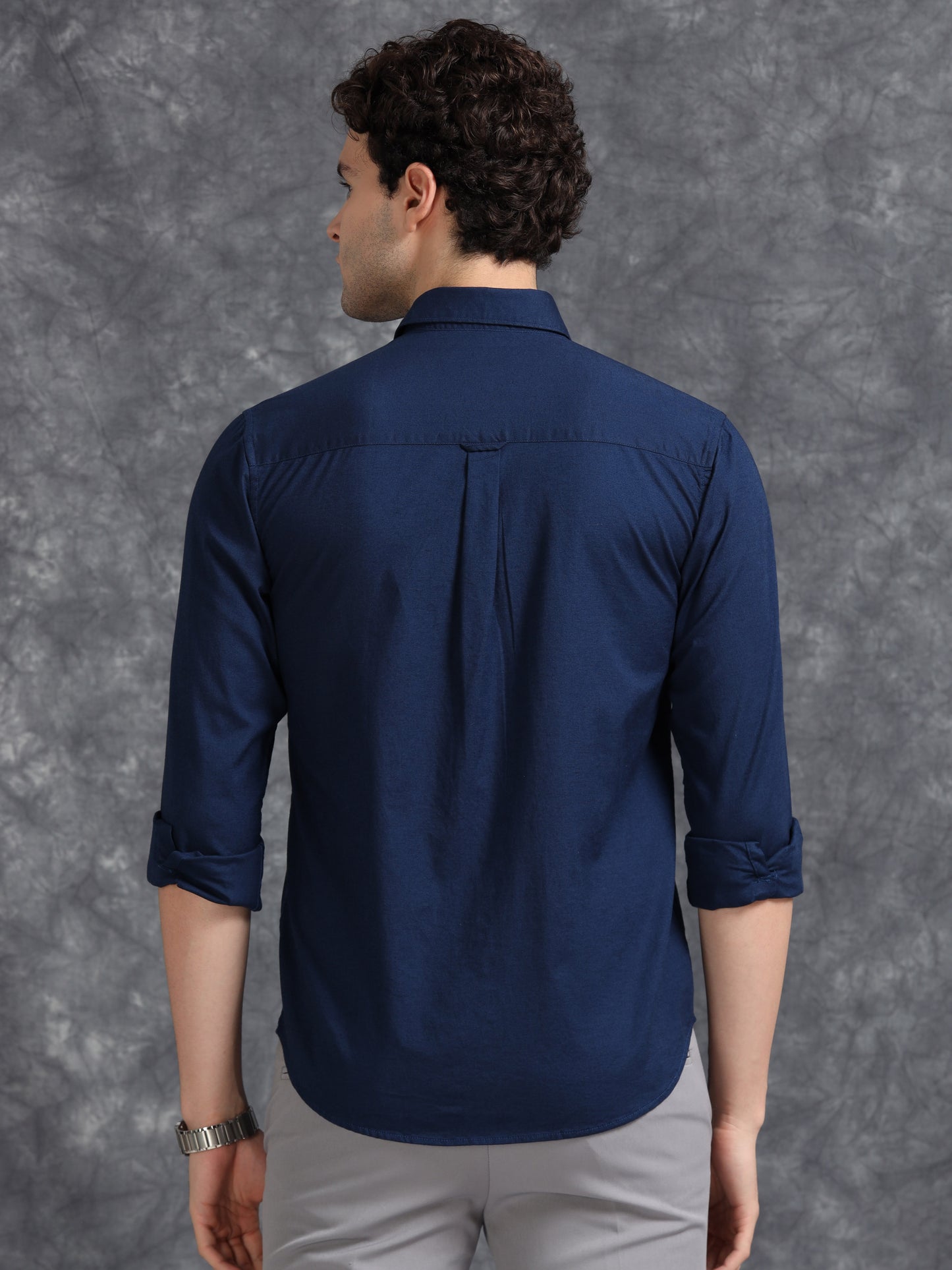 Navy Blue Oxford Shirt