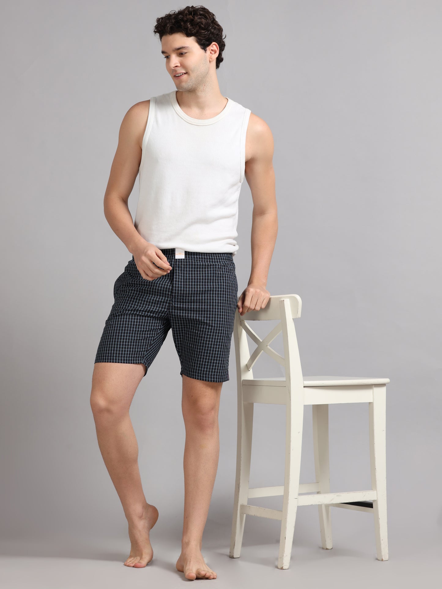 Charcoal Checks Boxer