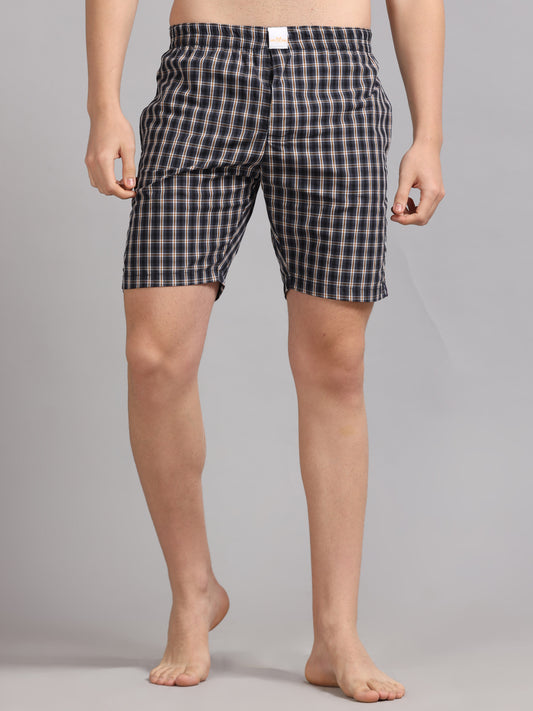 Black Plaid Boxer