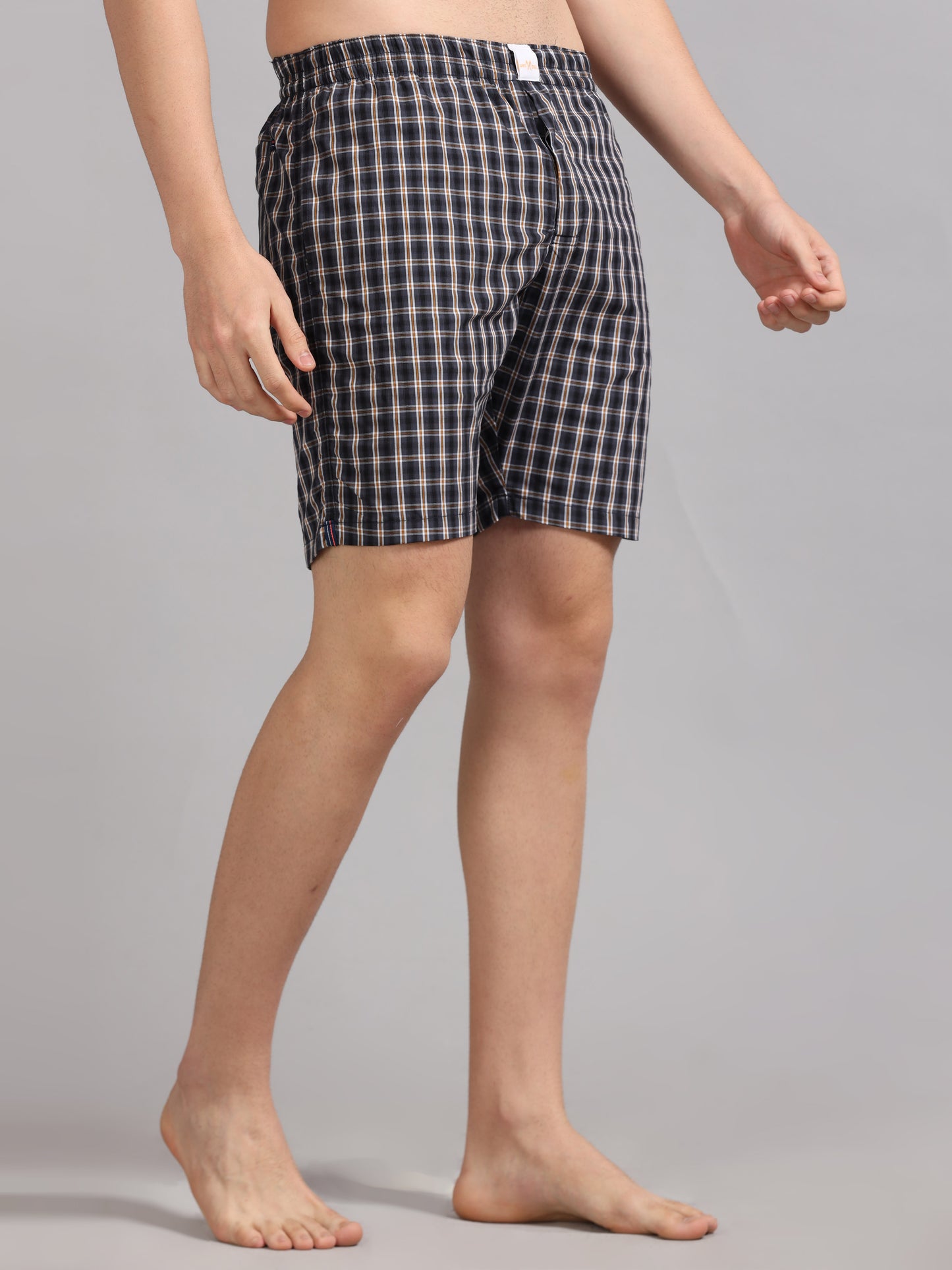 Black Plaid Boxer