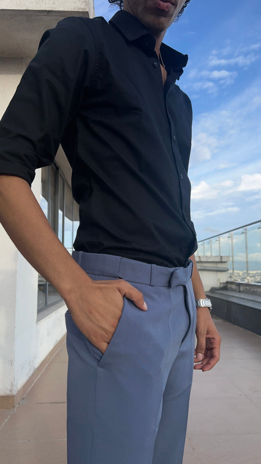 Slate Blue Formal Trousers
