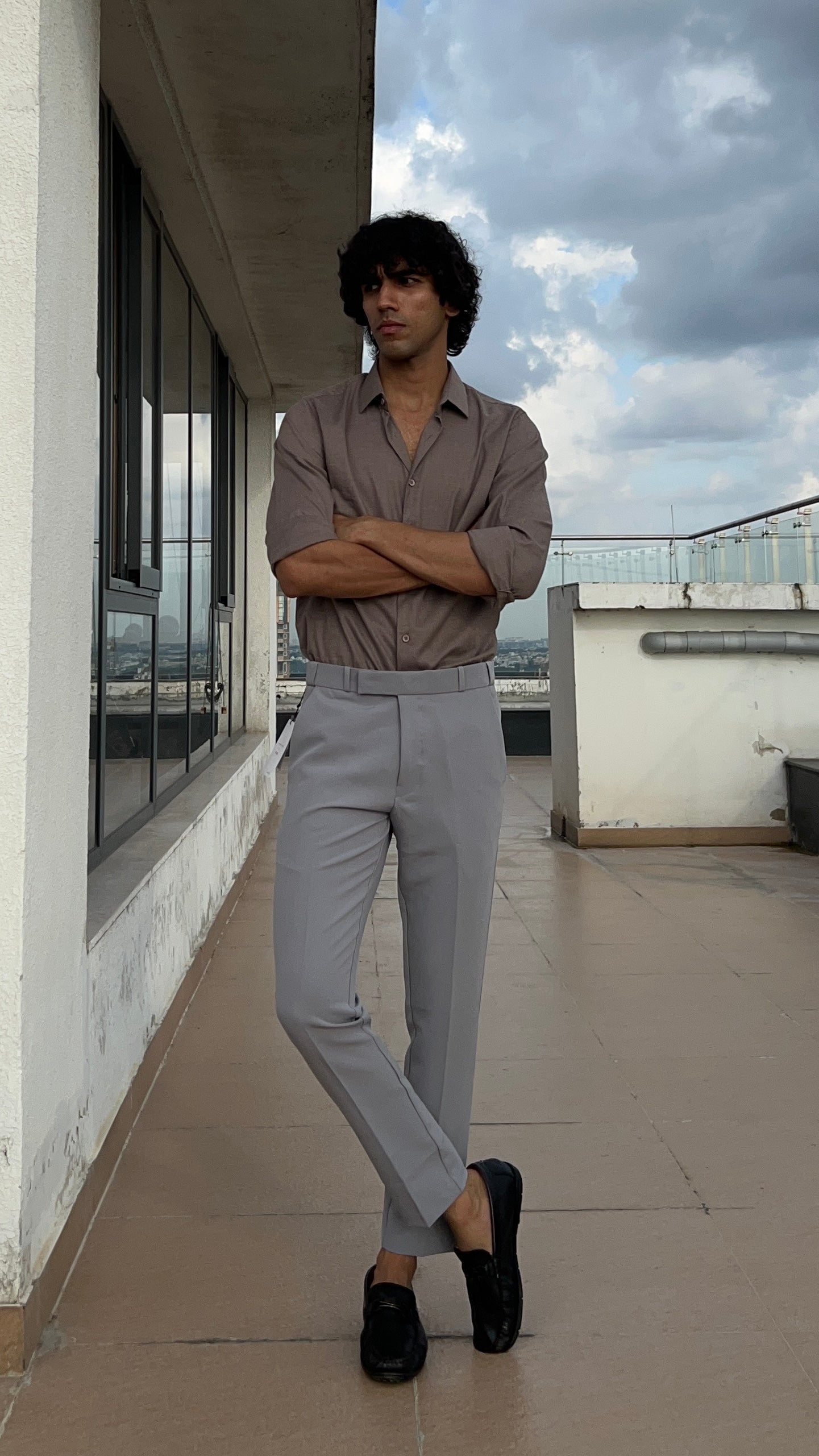 Steel Grey Formal Trousers