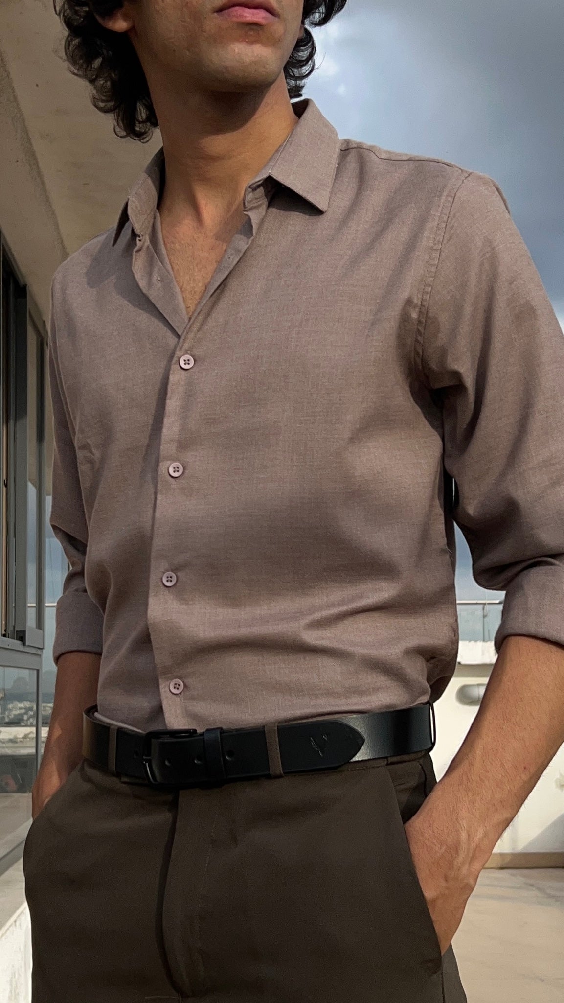 Dark Brown Formal Trousers