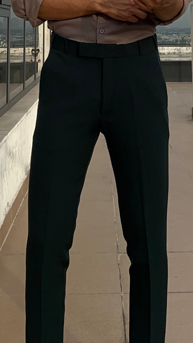 Dark Green Formal Trousers