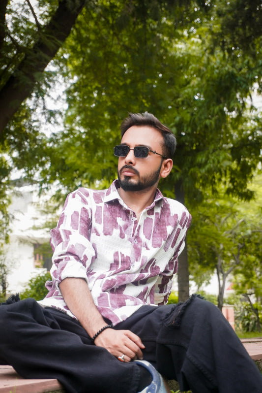 Multicoloured Printed Expression Shirt