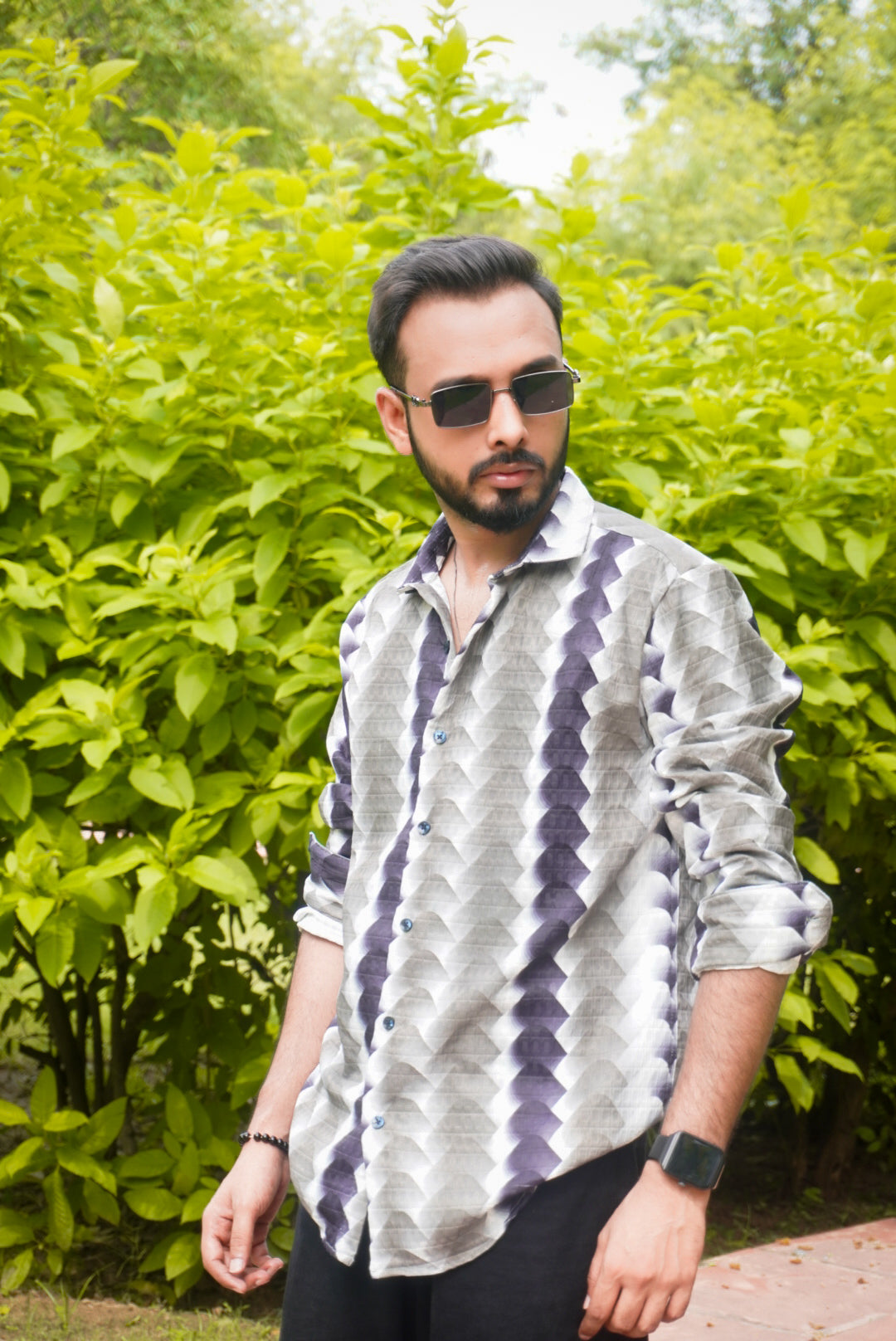 Multicoloured Printed Expression Shirt