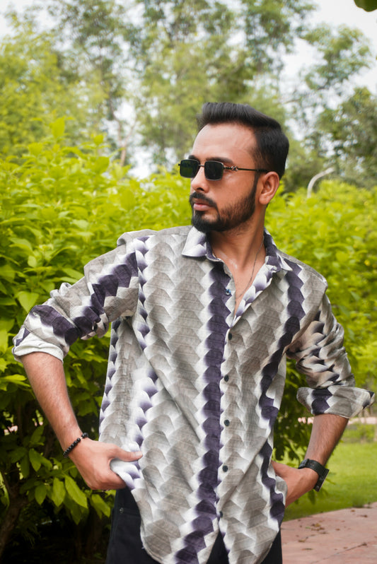 Multicoloured Printed Expression Shirt