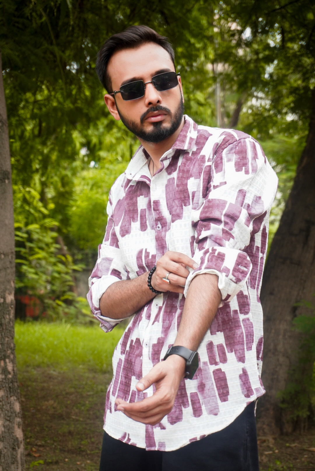 Multicoloured Printed Expression Shirt