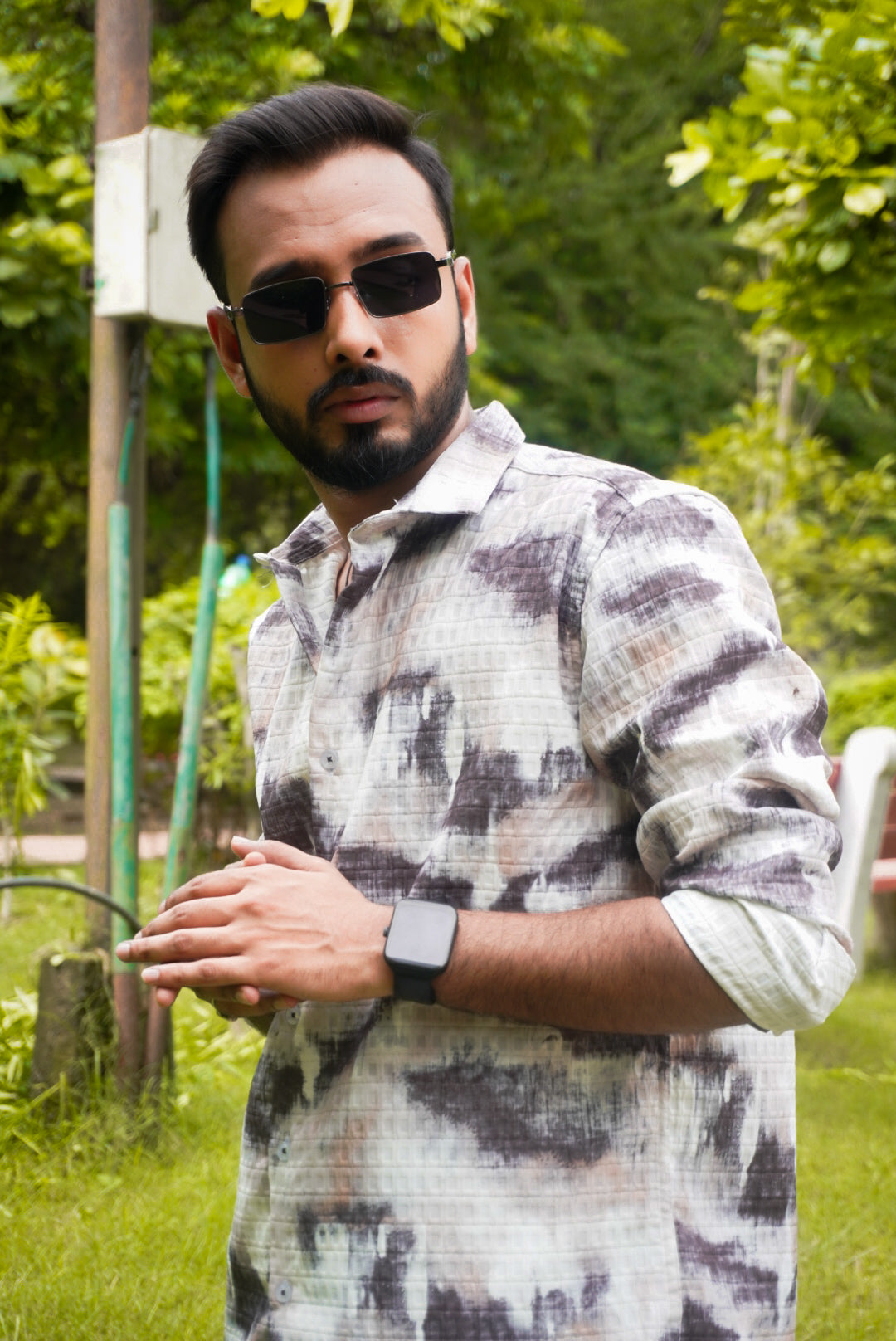 Multicoloured Printed Expression Shirt