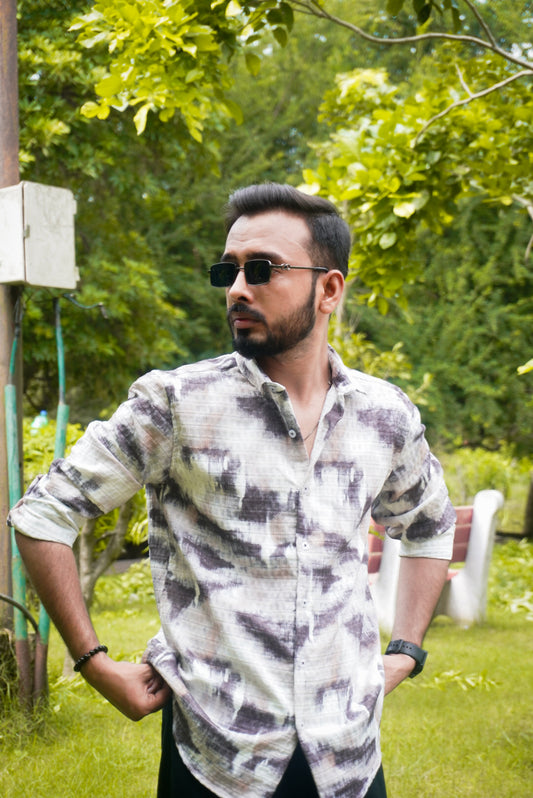 Multicoloured Printed Expression Shirt