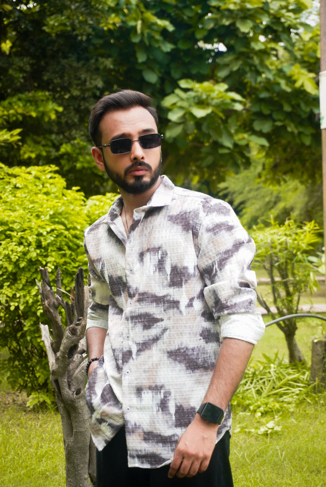 Multicoloured Printed Expression Shirt