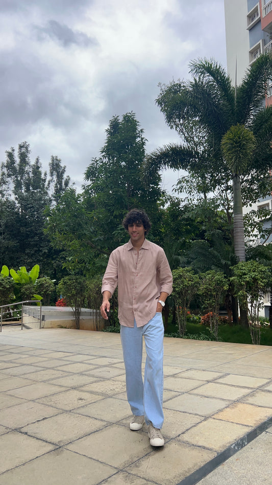 Light Blue Baggy Denim Jeans