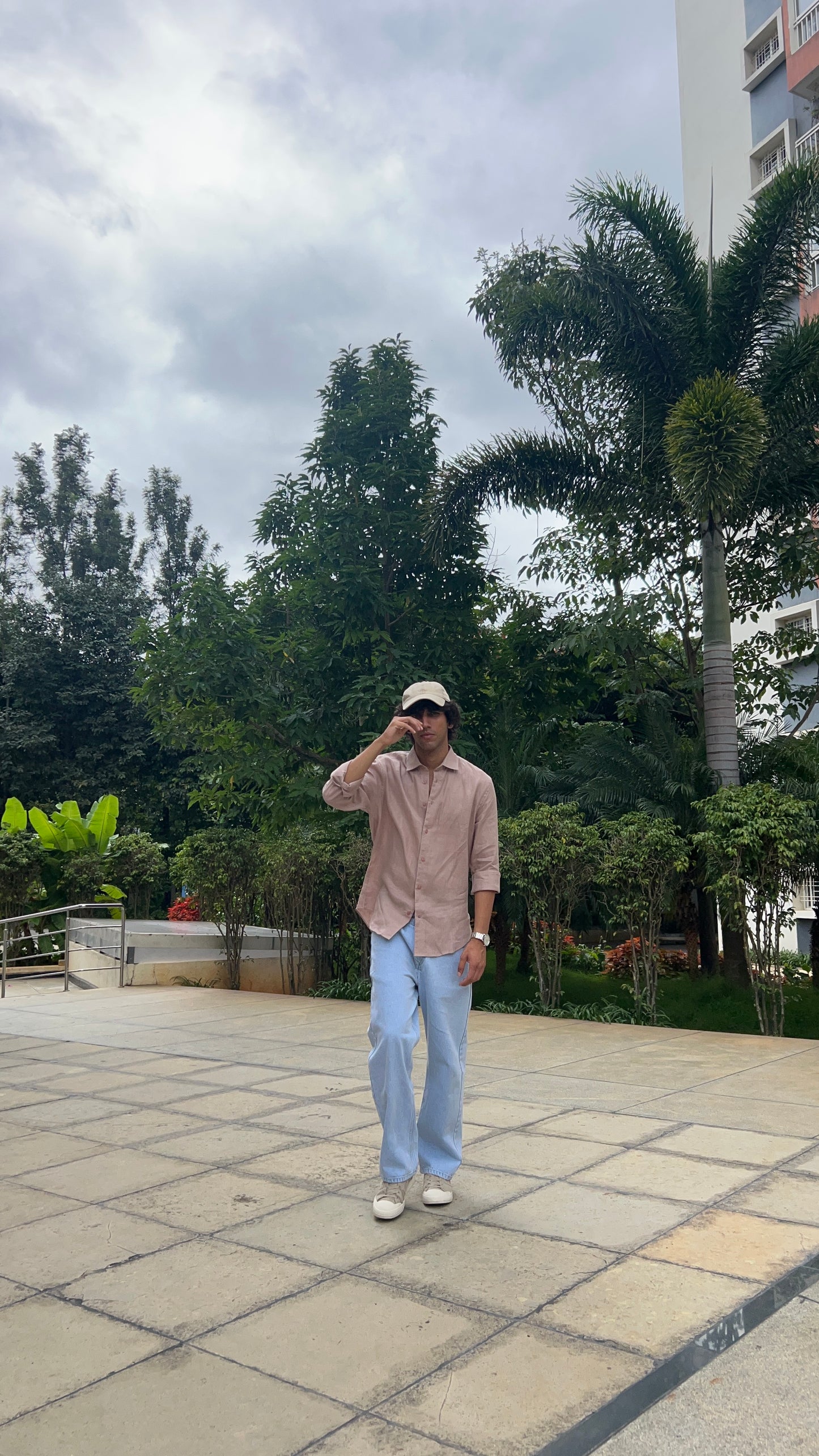 Light Blue Baggy Denim Jeans