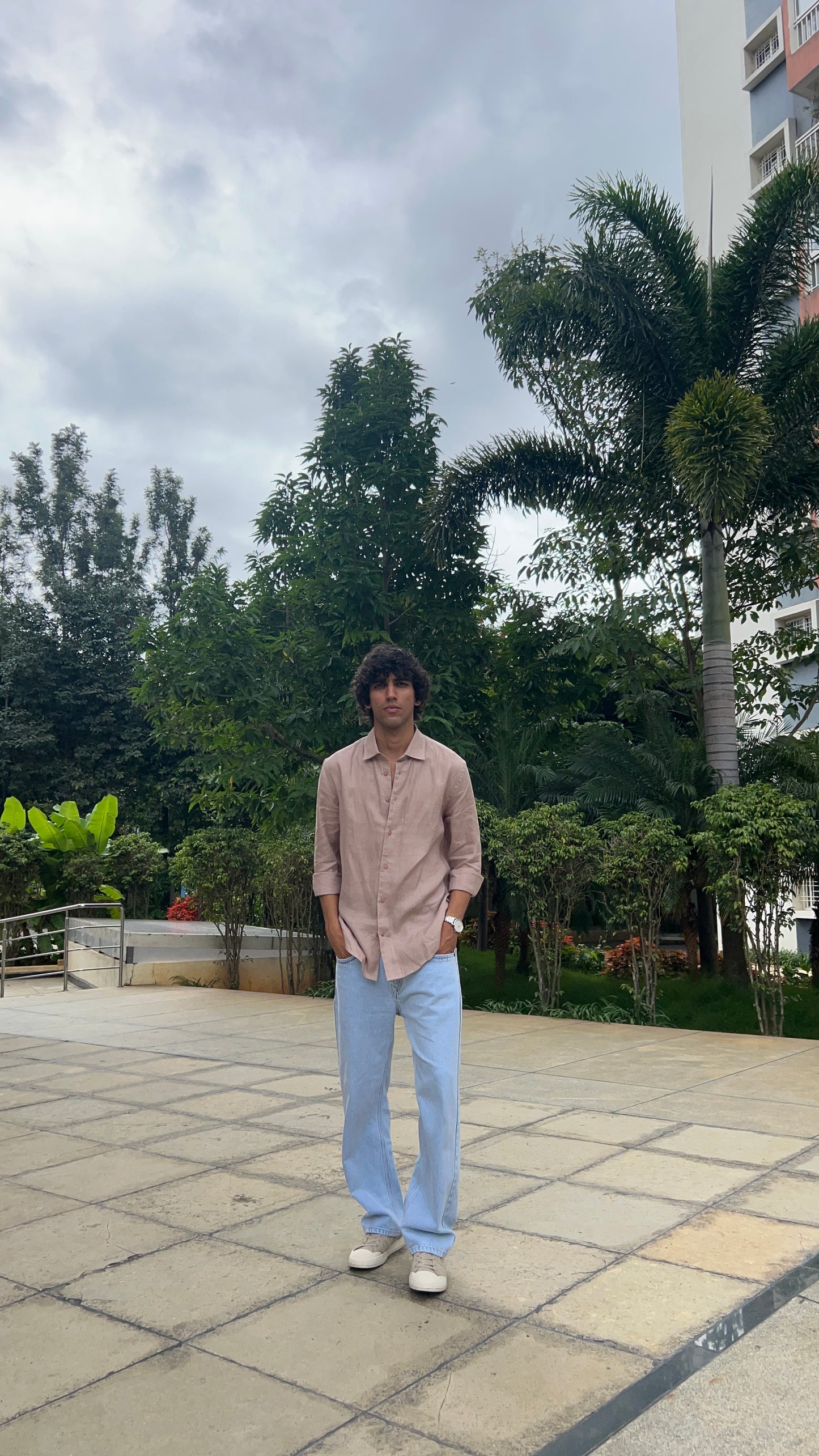 Light Blue Baggy Denim Jeans