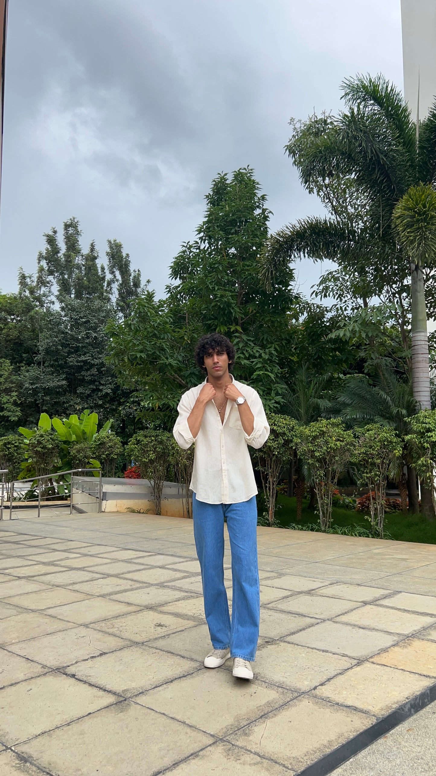 Linen off-white shirts