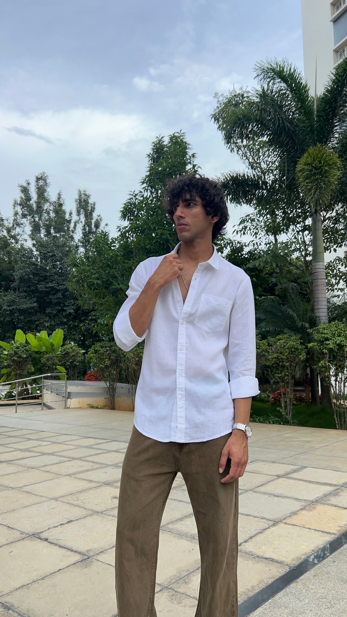 linen White shirts