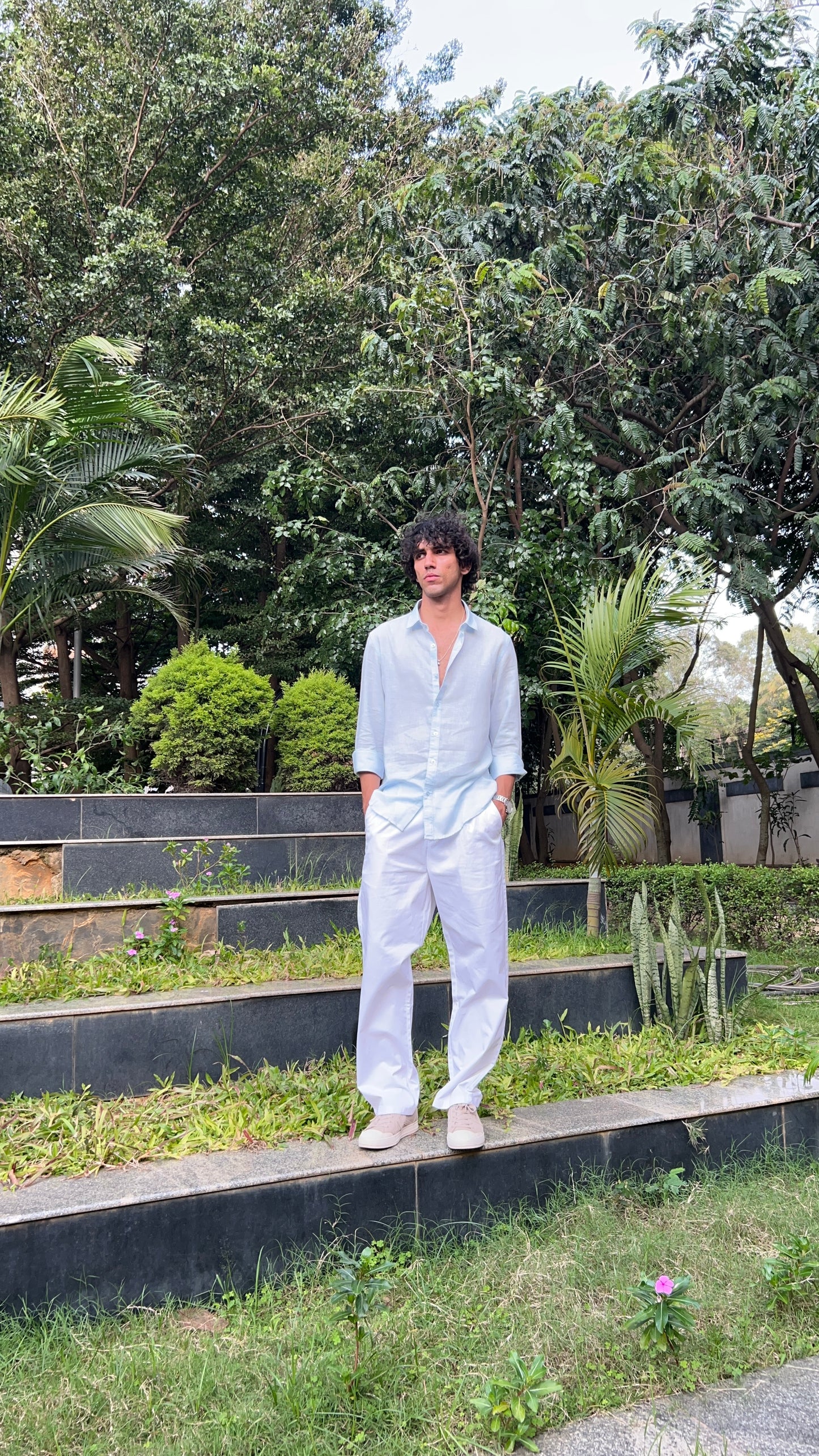 linen Light Blue shirts