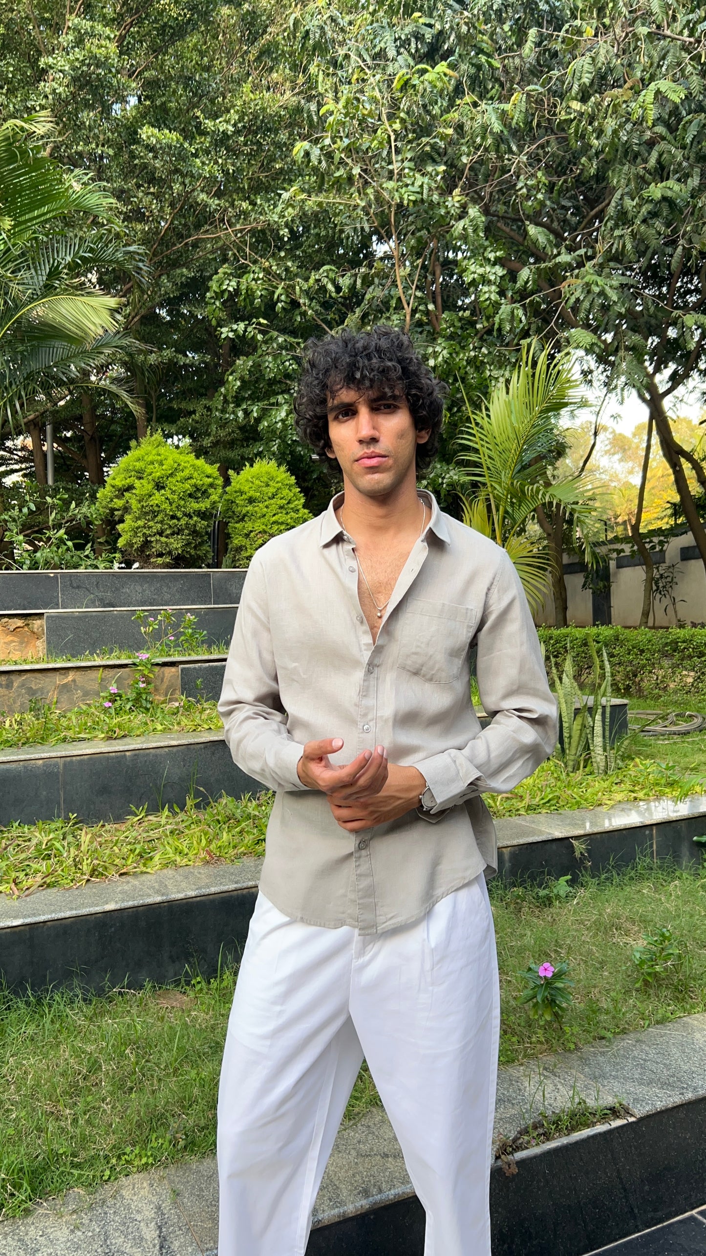 linen Grey shirts