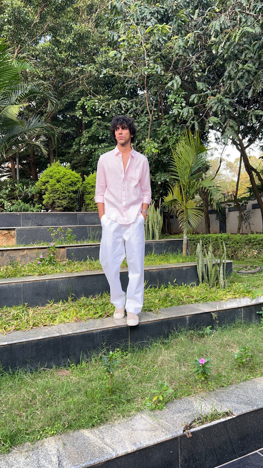 linen Light Pink shirts