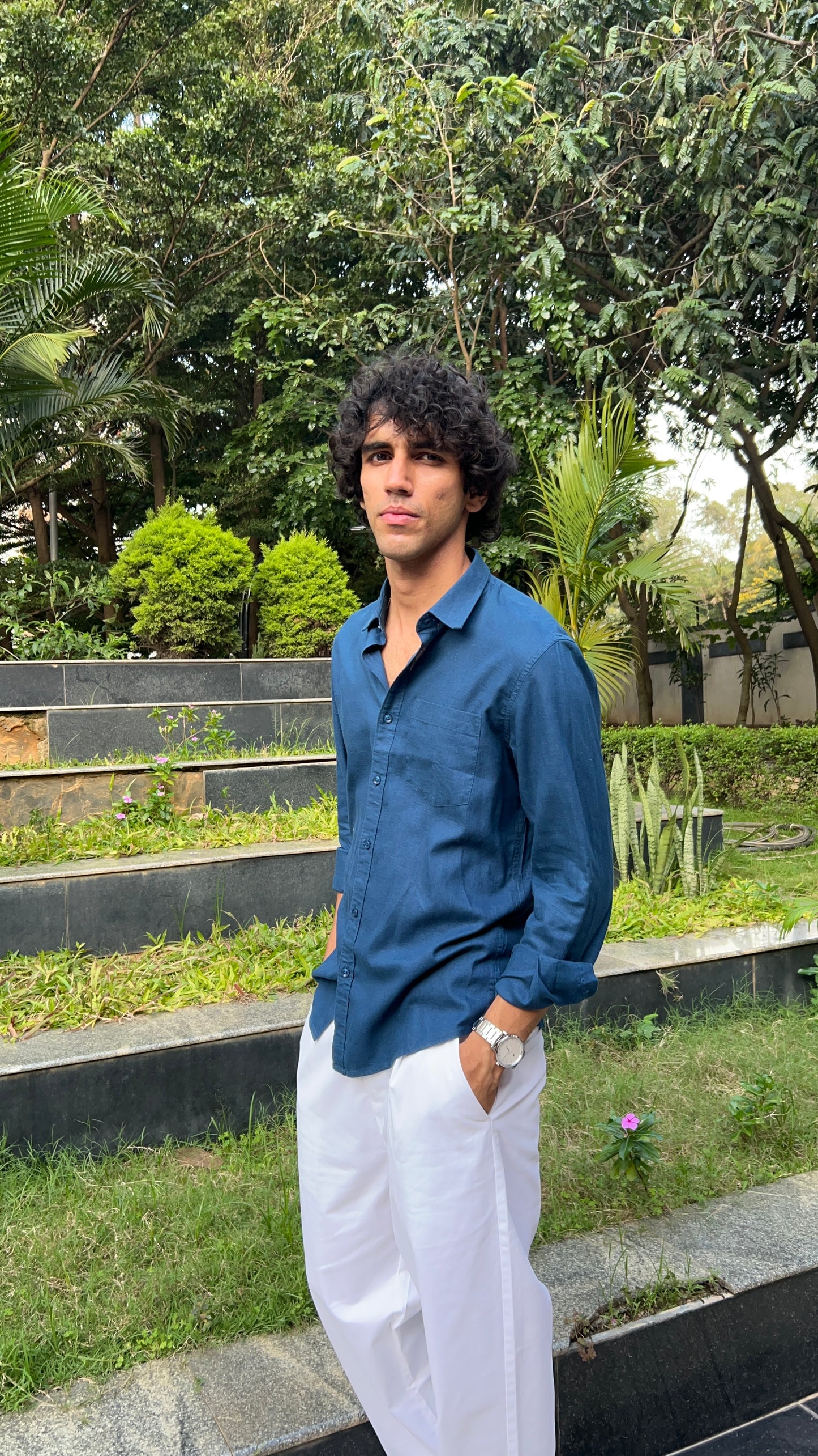linen Blue shirts