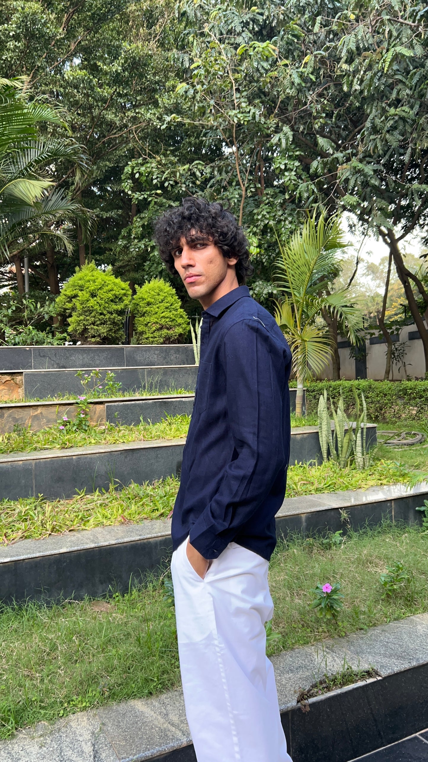 linen Blue shirts