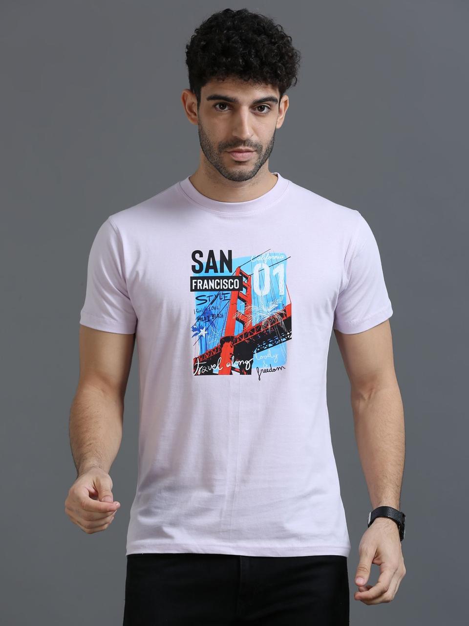 San Francisco Lavender Printed Tee