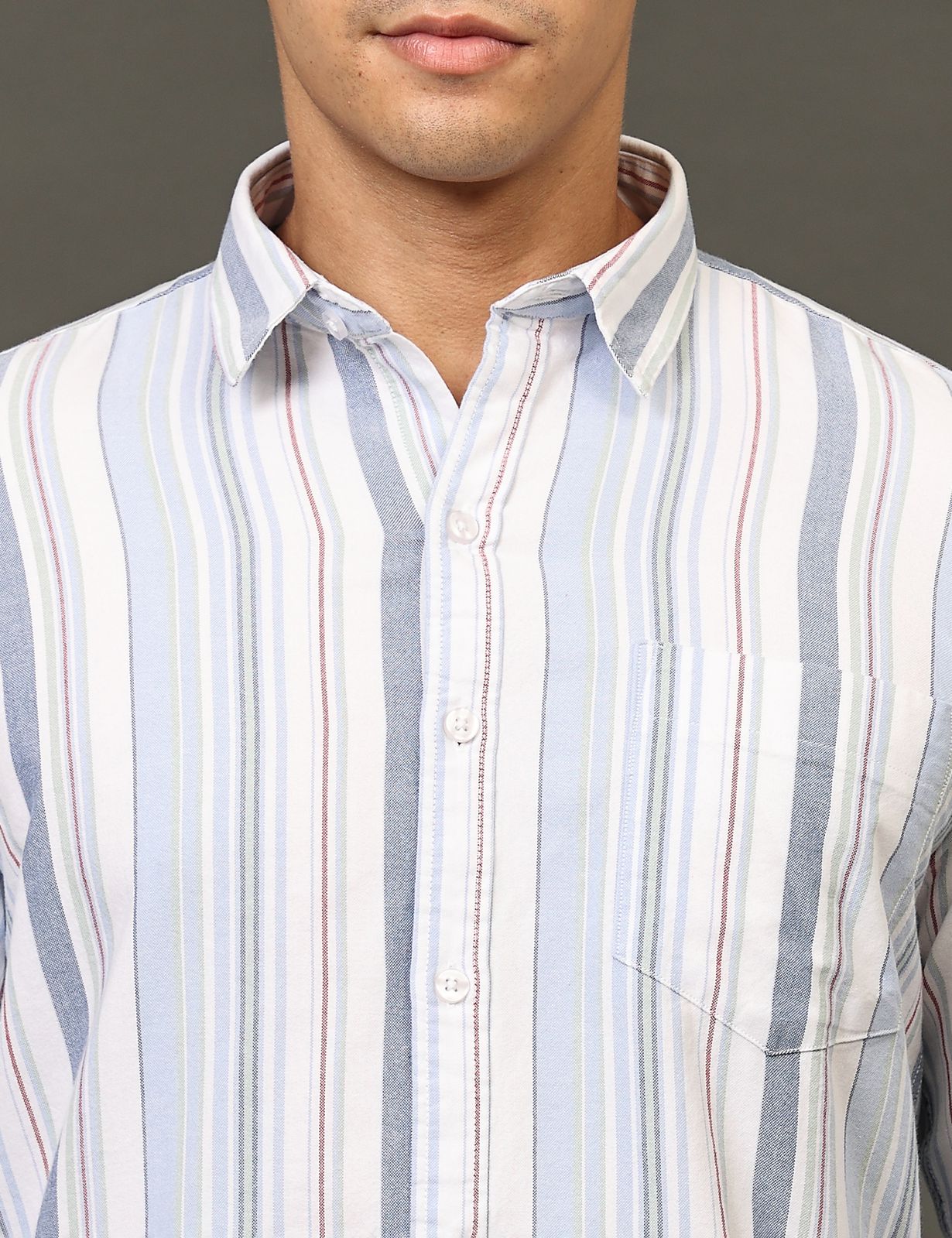 Blue Shades Stripe Full Sleeve Shirt