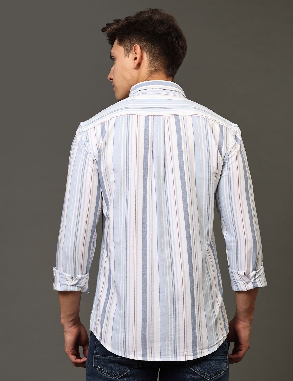 Blue Shades Stripe Full Sleeve Shirt