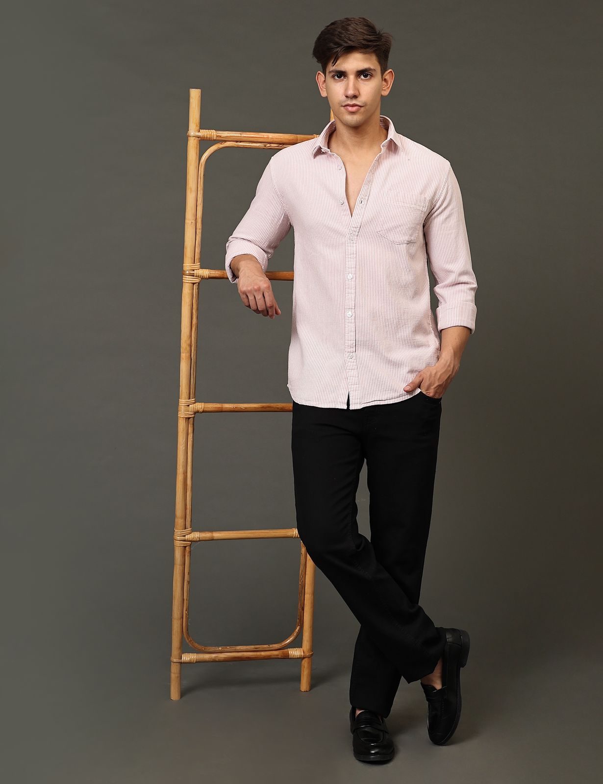 Lavender Lines Full Sleeve Shirt