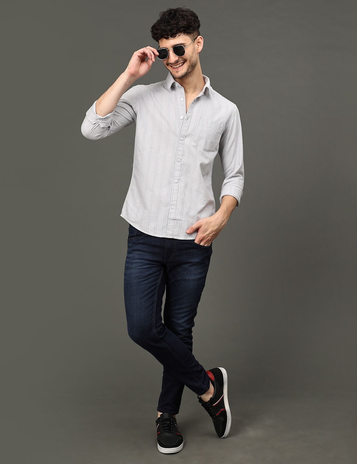 Lavender Lines Full Sleeve Shirts