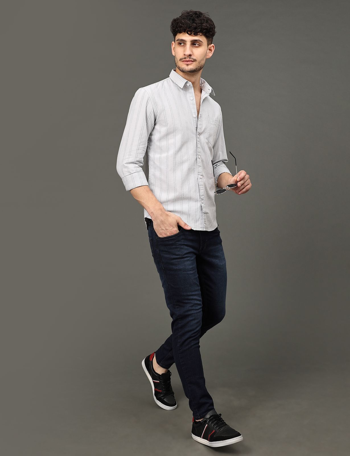 Lavender Lines Full Sleeve Shirts
