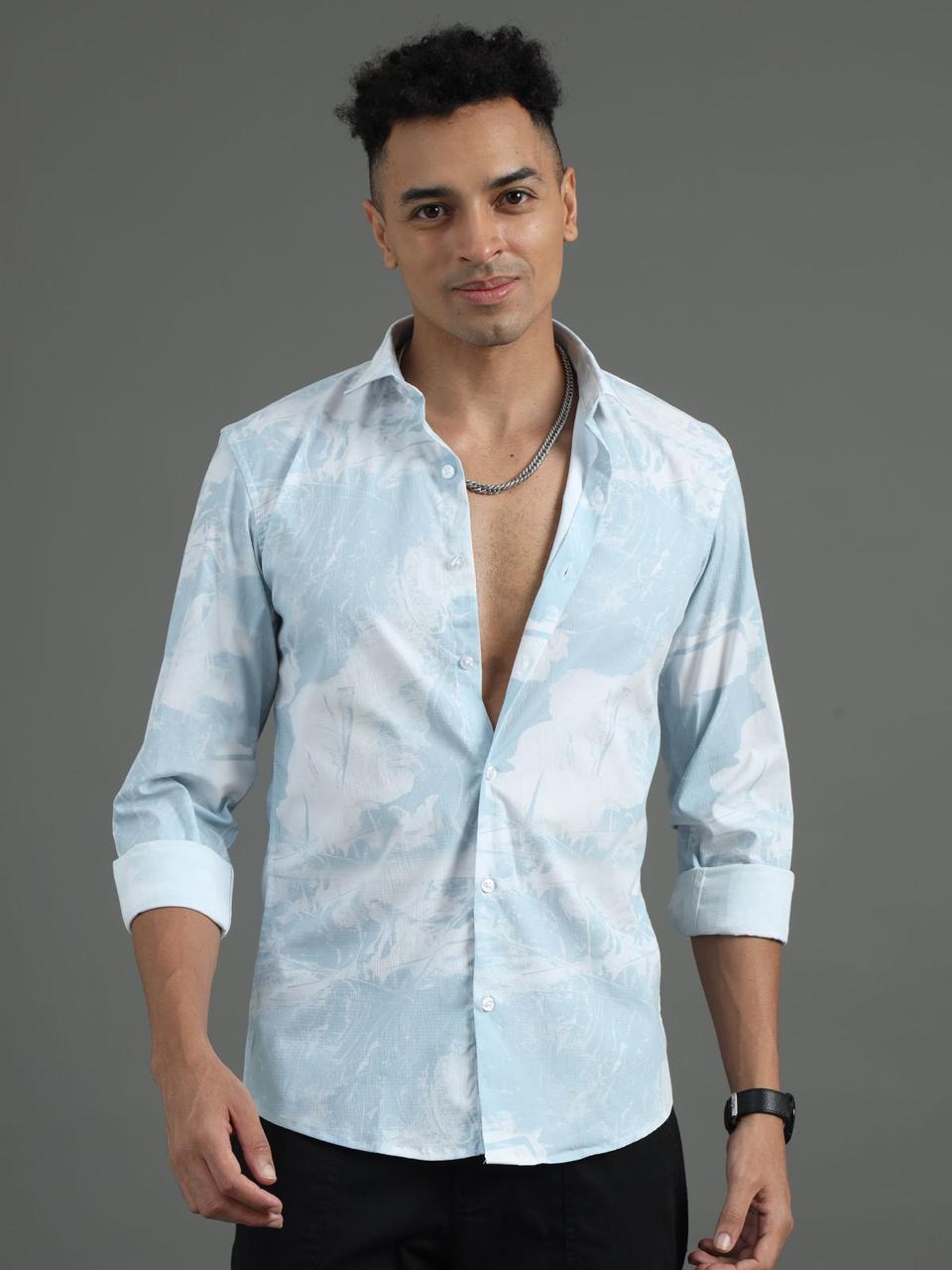 Floral Sky Full Sleeve Shirt