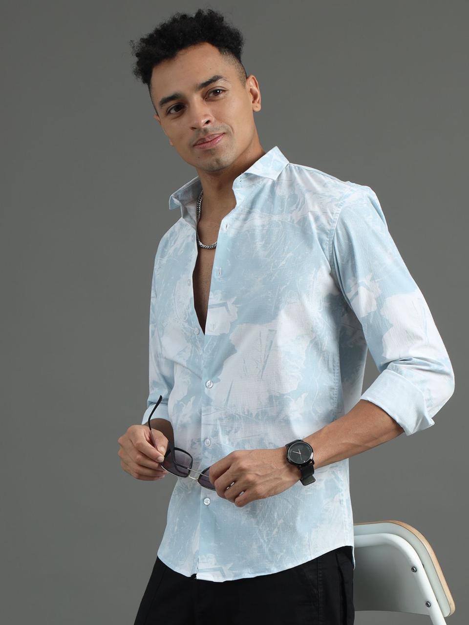 Floral Sky Full Sleeve Shirt