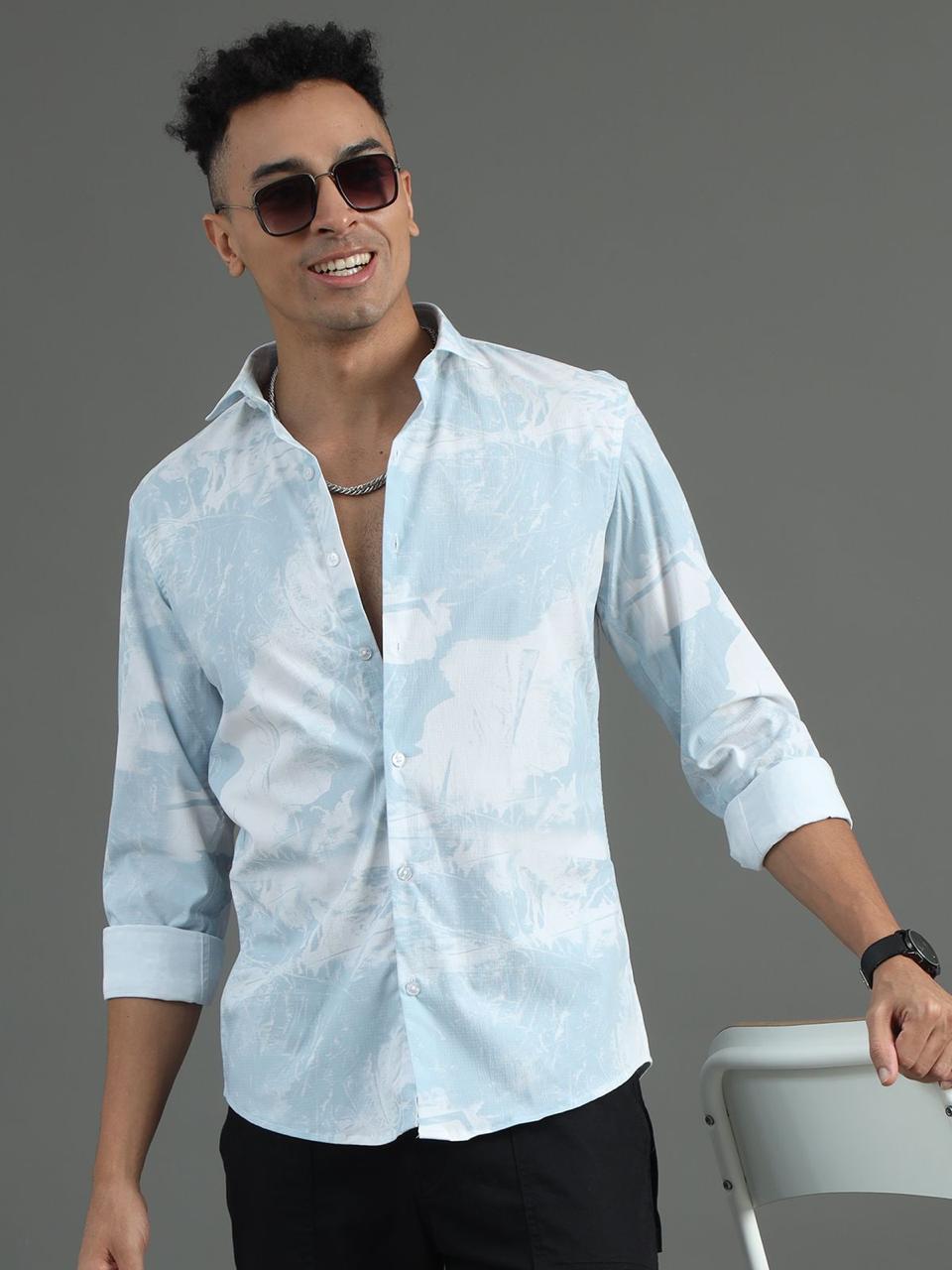 Floral Sky Full Sleeve Shirt