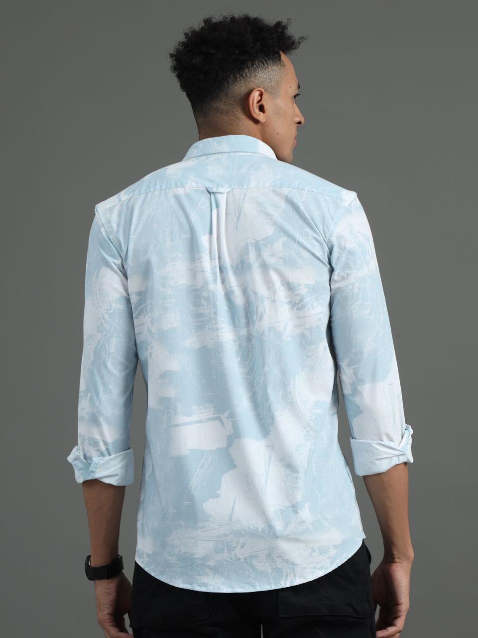 Floral Sky Full Sleeve Shirt