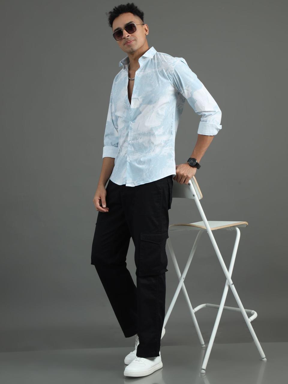 Floral Sky Full Sleeve Shirt