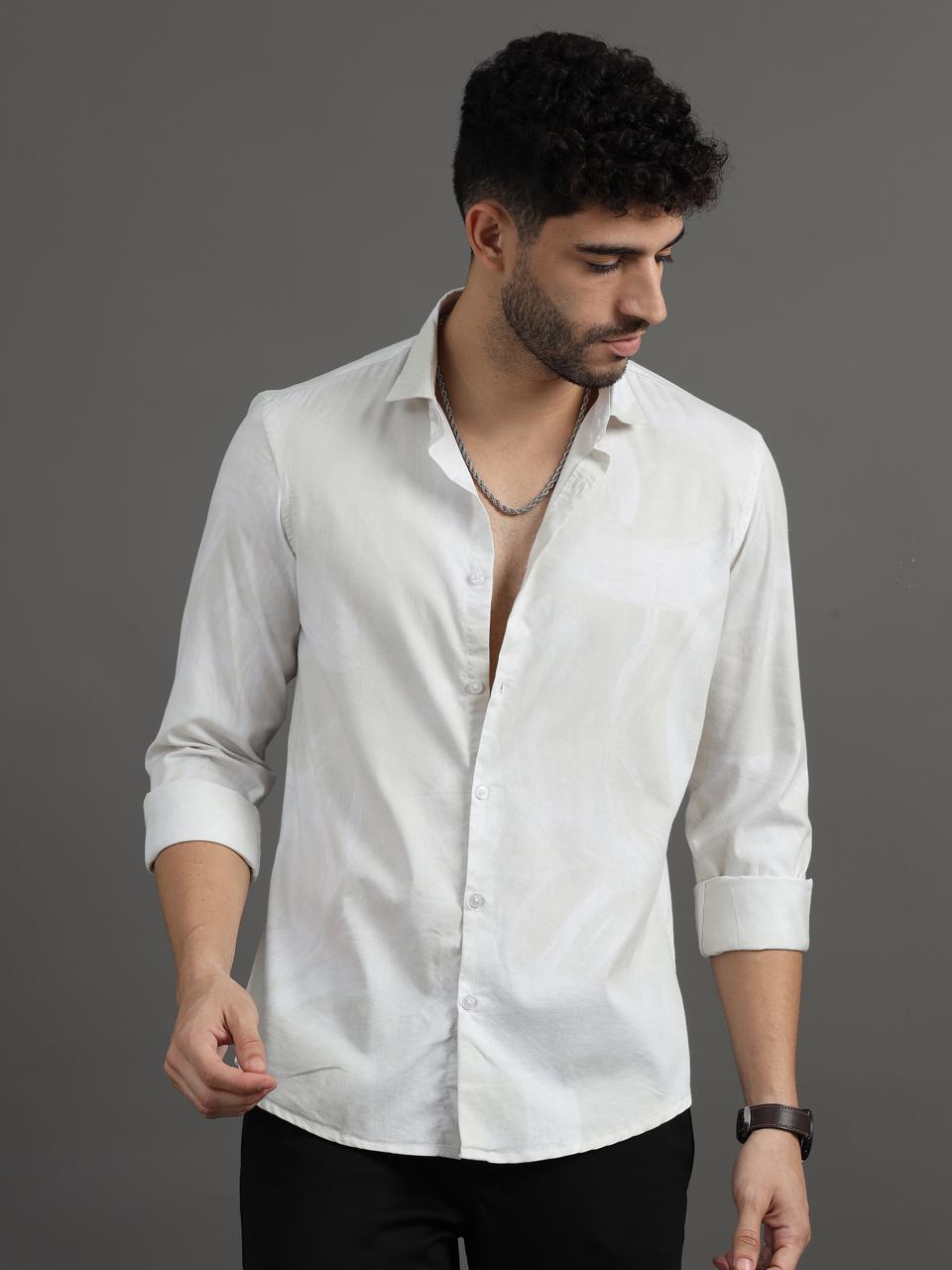Snow White Full Sleeve Shirt