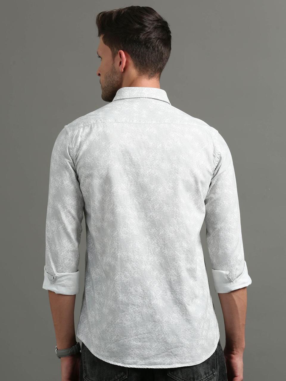 Lily Blossom Grey Full Sleeve Shirt