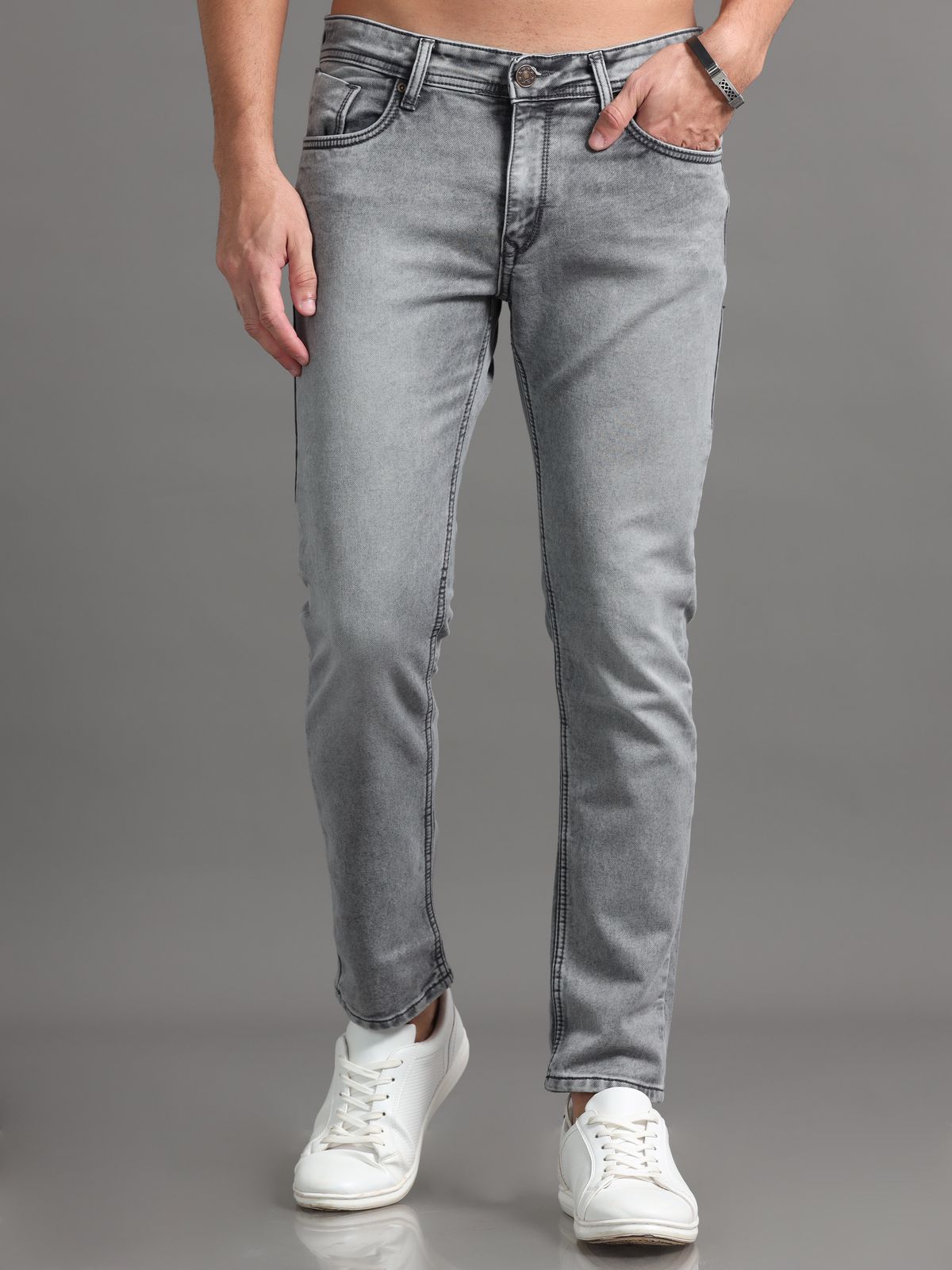 Cool Grey Denim Jeans