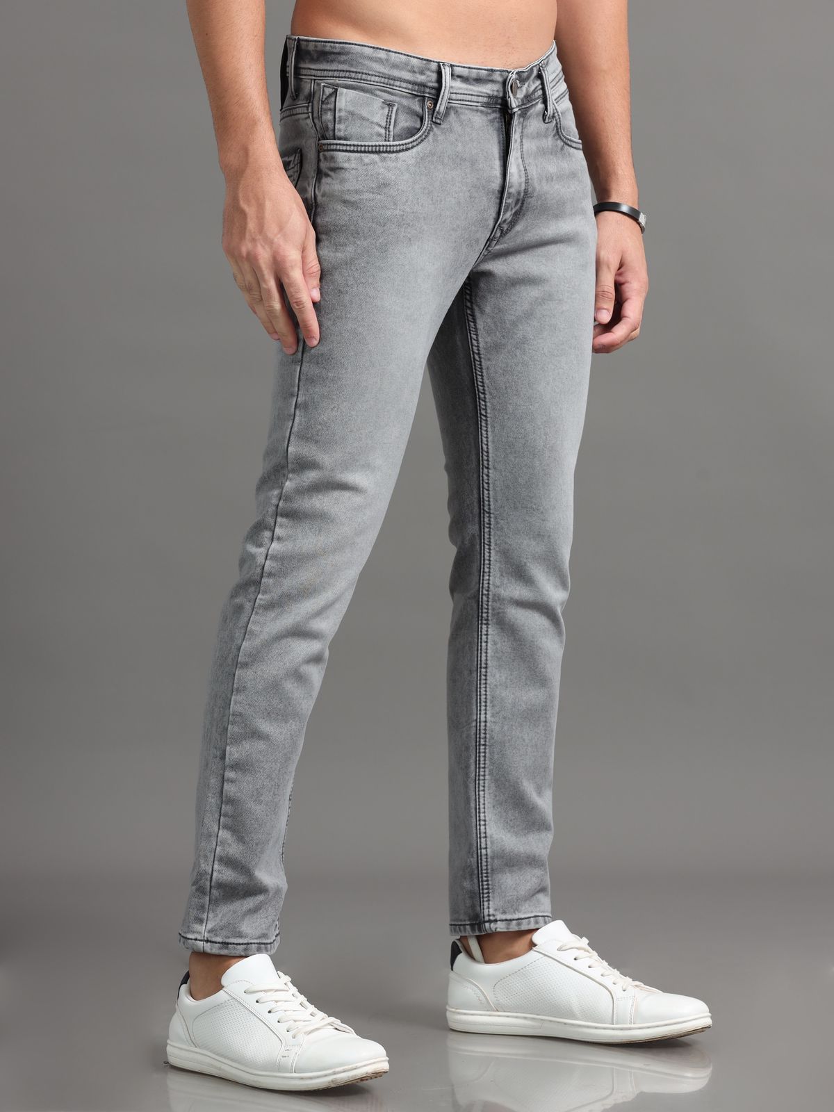 Cool Grey Denim Jeans