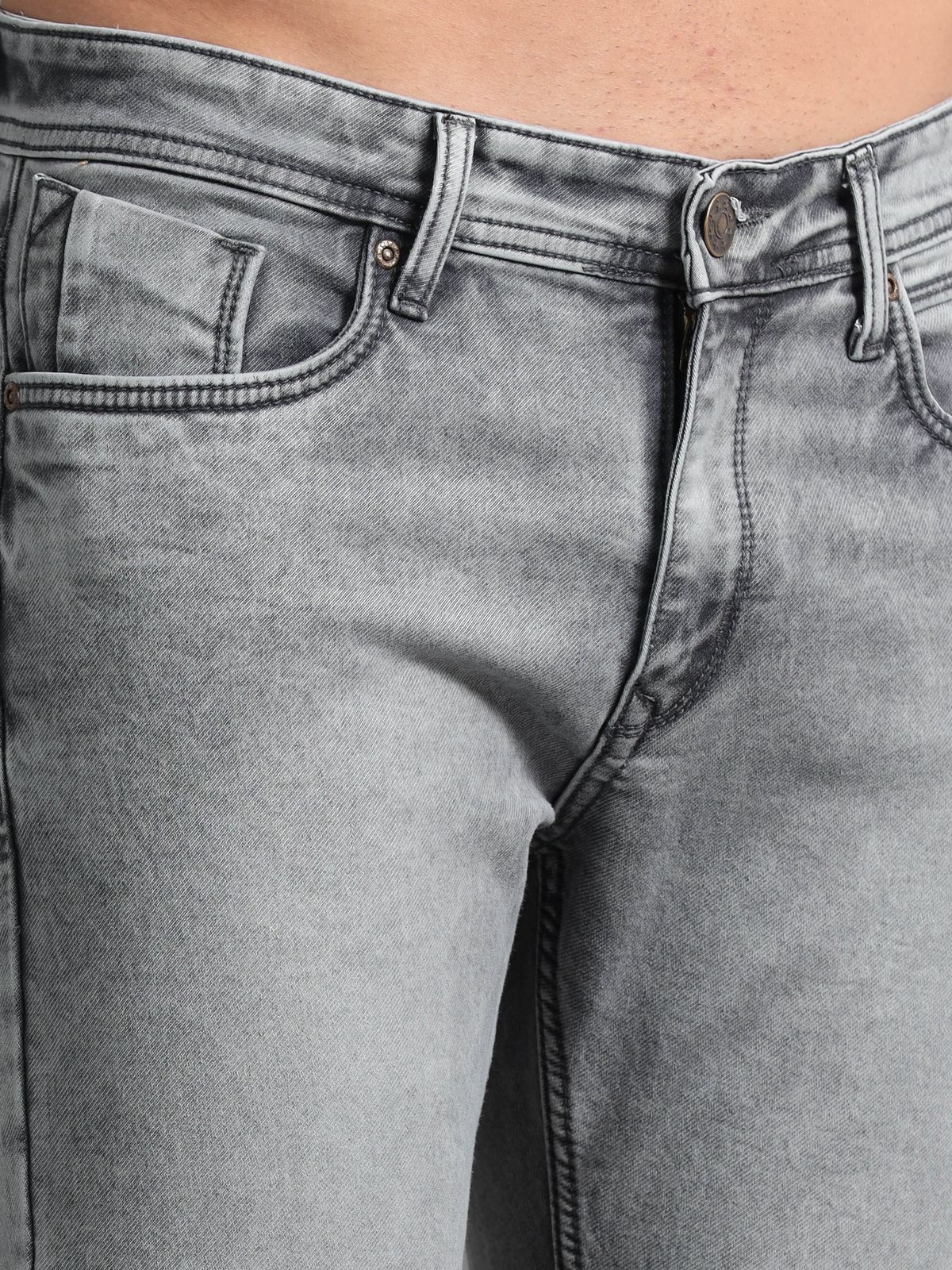 Cool Grey Denim Jeans