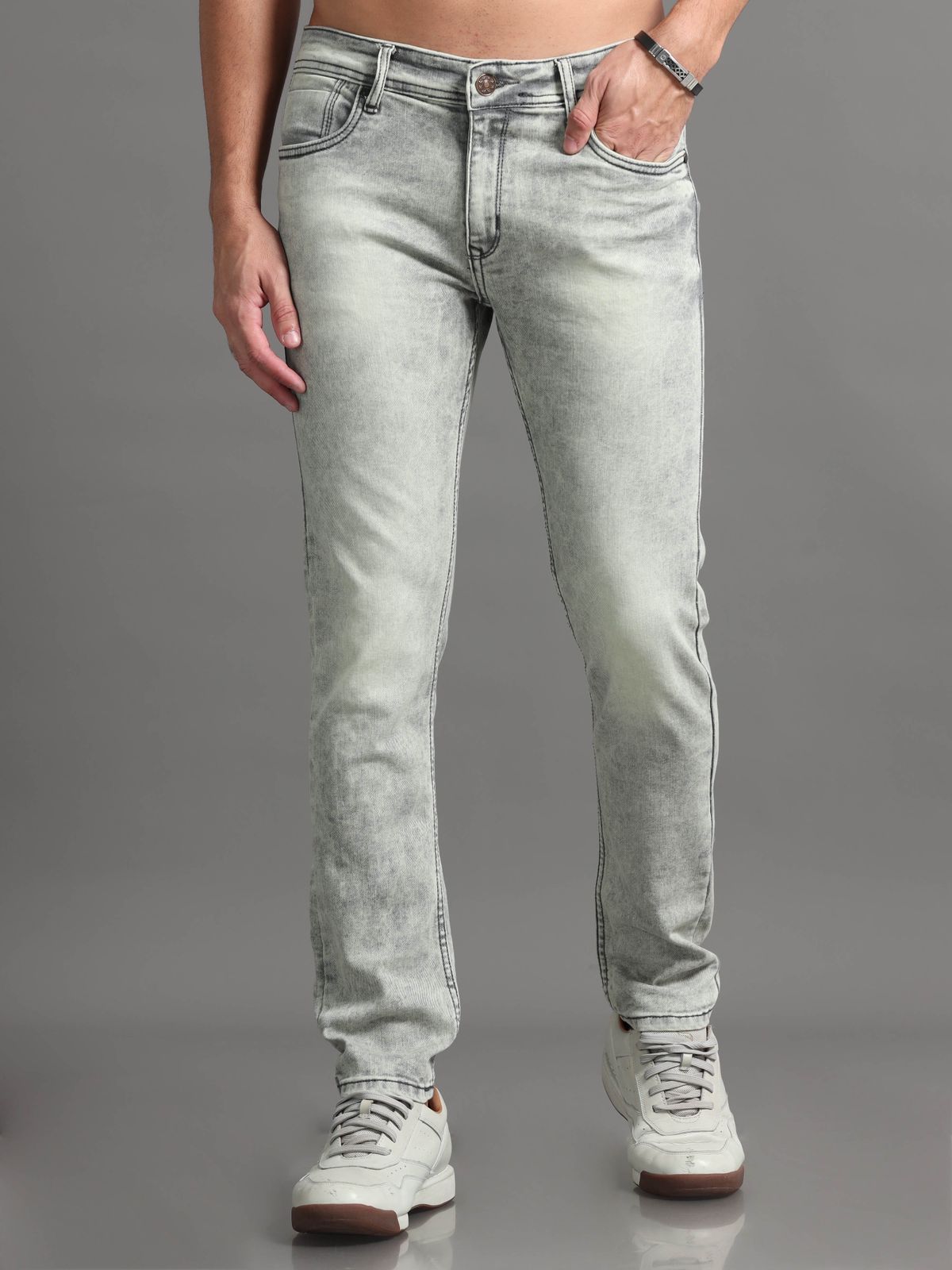 Foggy Grey Denim Jeans