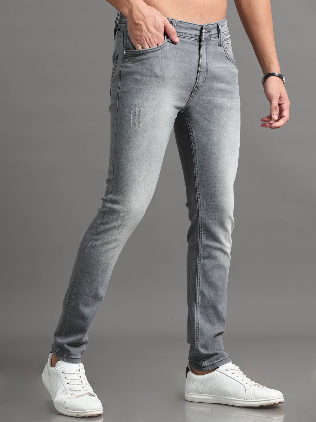 Dove Grey Denim Jeans