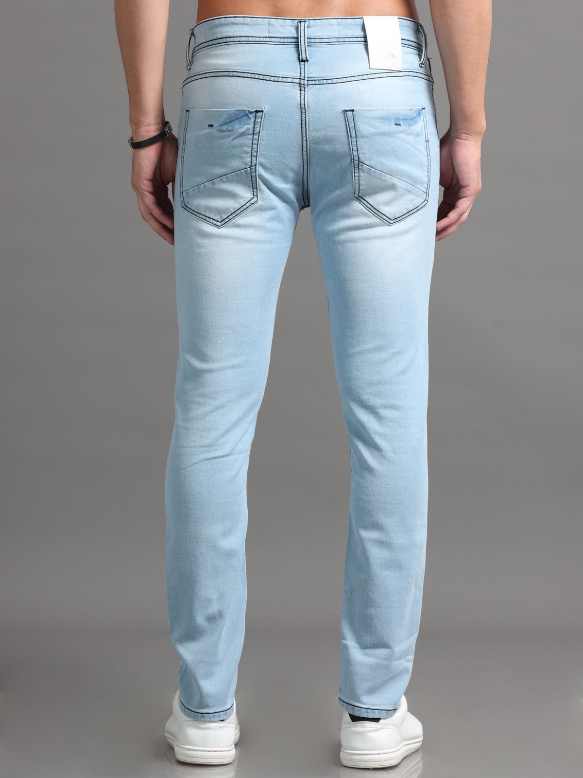 Coral Blue Denim Jeans