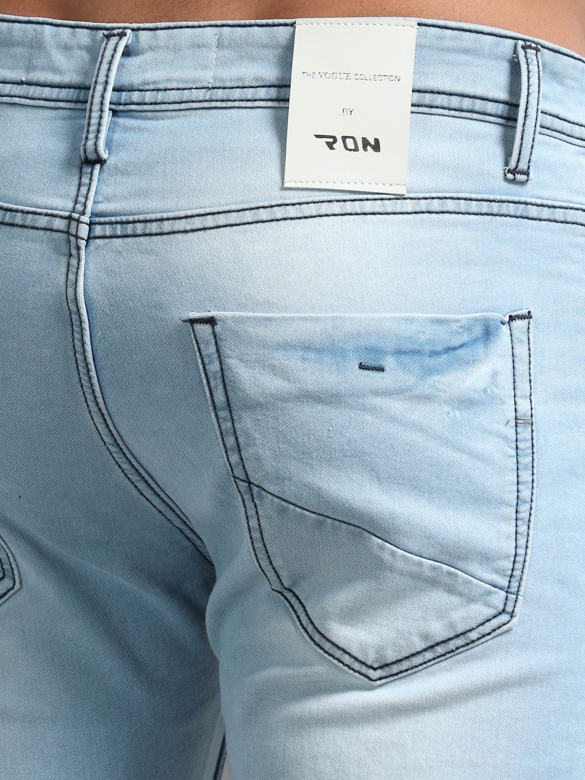 Coral Blue Denim Jeans