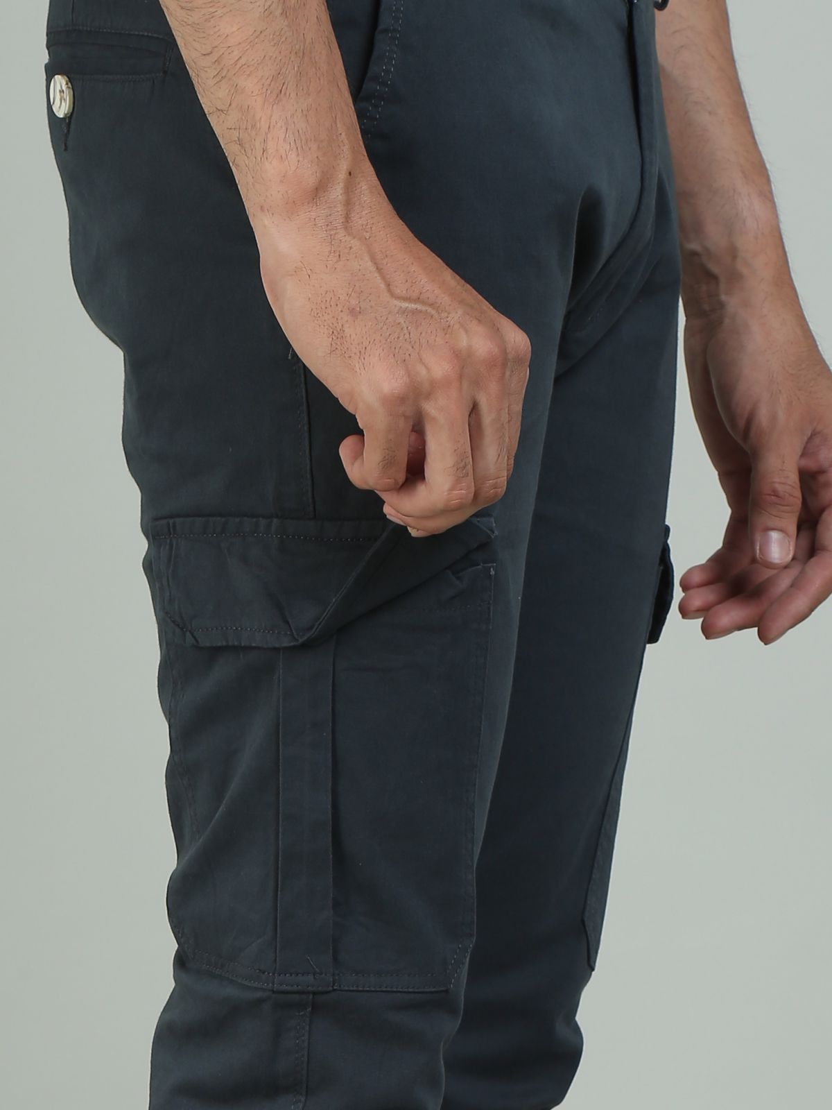 Dark Grey Cargo Joggers
