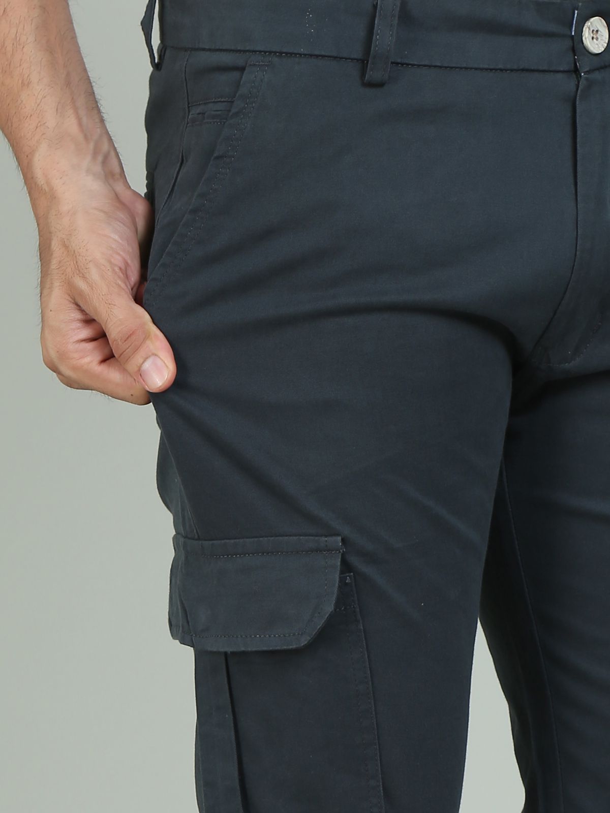 Dark Grey Cargo Joggers