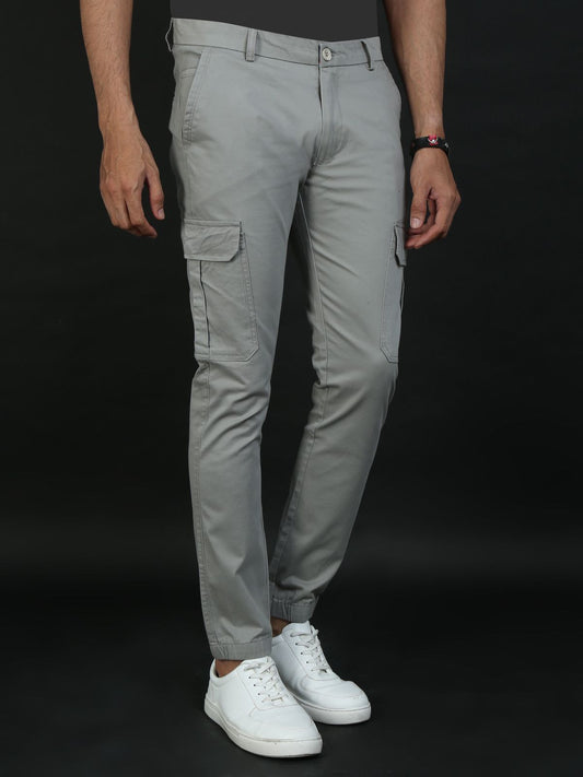 Light Grey Cargo Joggers