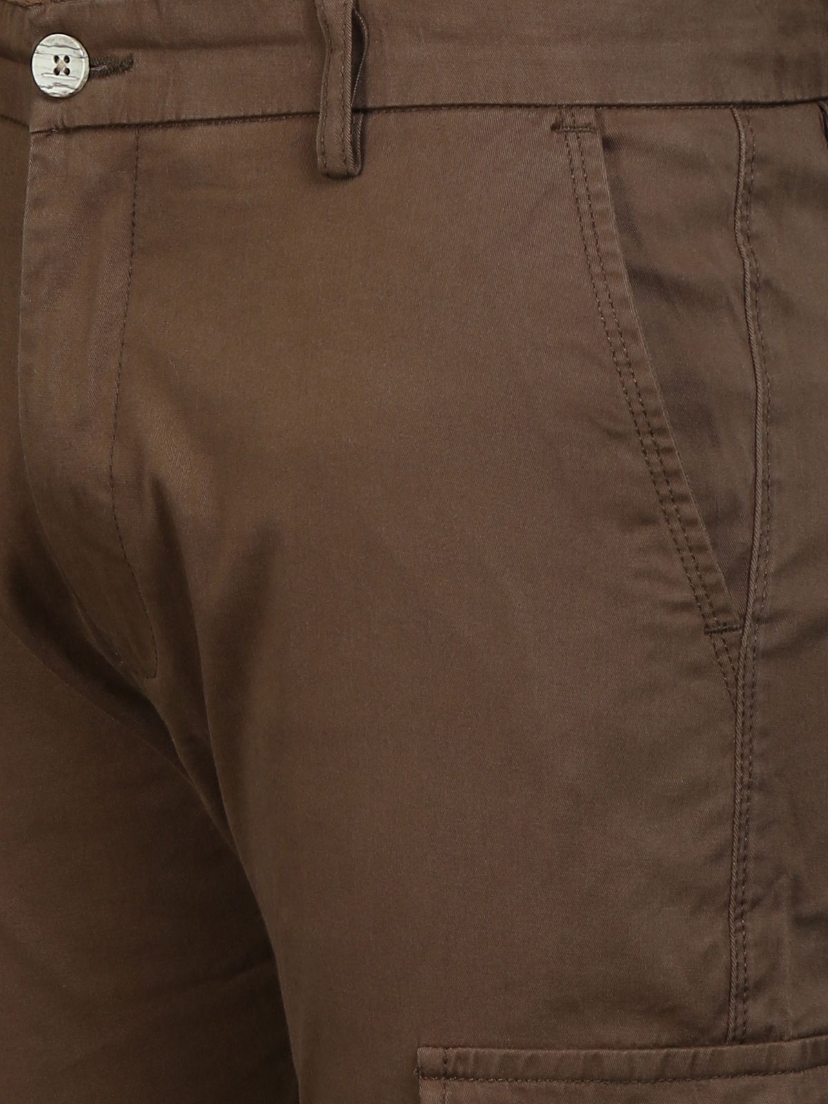 Brown Cargo Joggers
